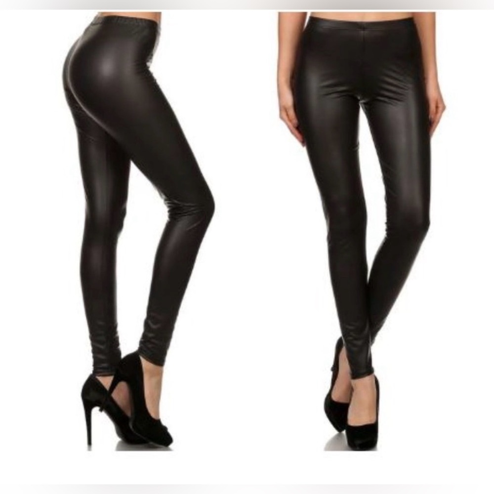 Connection 18 | Pants & Jumpsuits I Connection 8 Midrise Faux Leather... - Picture 2 of 9